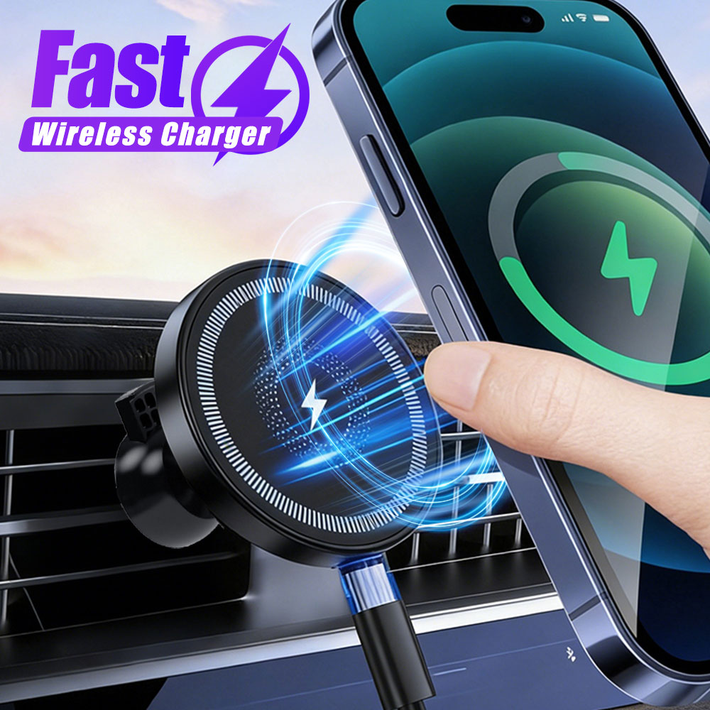 Magnetic Wireless Car Charger  - đánh giá và giá Wireless Car Charger Mount Fast Charging